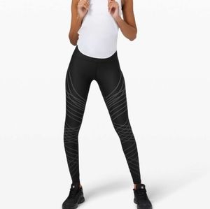 NEW never used green Lululemon mapped out leggings